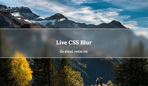 css background blur aaaspecification