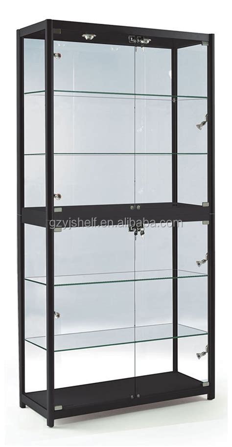 Beautiful Modern Free Standing Glass Display Cabinet Sale