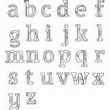 Alphabet Coloring Pages Lowercase Letters Printable Letter Visit Tracing sketch template