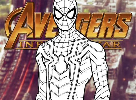 draw iron spider avengers infinity war drawing tutorial