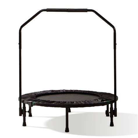 marcy foldable trampoline cardio trainer  handle asg  black amazonca sports outdoors
