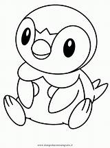 Coloring Piplup Pages Colouring Pokémon Popular sketch template