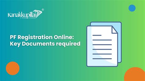 pf registration  key documents required