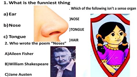 quiz ll noses ll class  ll english ll noses poem ll ncert ll youtube