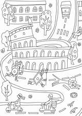 Coliseo Colosseum Supercoloring Romano Categorías sketch template