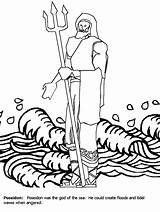 Poseidon Greci Disegni Mythology Grece Grecia Colorare Coloringpages101 Mythical Zeus Demeter Coloringhome Bambini Ages Creativity Deus Gifgratis sketch template