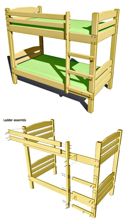 budget diy bunk bed plans  upgrade  kids room diy
