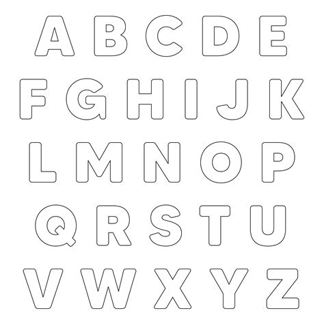 printable  alphabet letters template