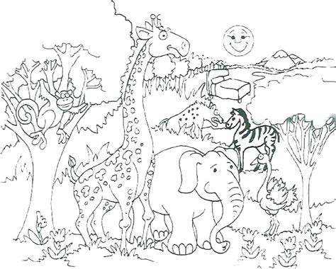 baby safari animals coloring pages  getcoloringscom  printable