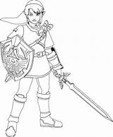 Zelda Link Pages Legend Coloring Sword Skyward Ausmalbilder Colouring Princess Book Nintendo Legends Print Imprimer Lineart Disney Choose Board Lion sketch template