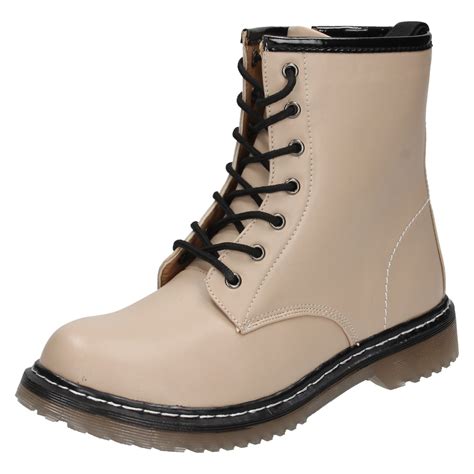 ladies spot   martin styled boots ebay