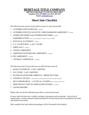 printable hardship letter  short sale forms  templates