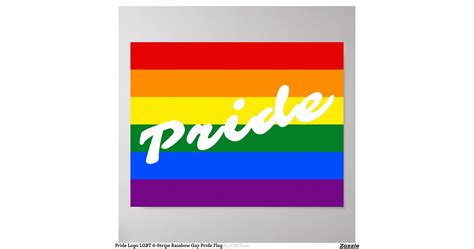 pridelogolgbtstriperainbowgayprideflagposter
