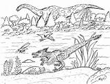 Argentinosaurus Juvenile Pamparaptor sketch template