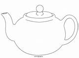 Teapot Teapots Templates Coloringpage sketch template