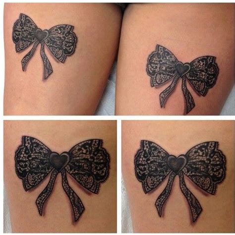 Awesome Lace Bow Tattoo Love The Details Lace Bow Tattoos Bow
