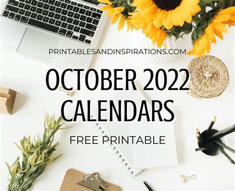 october  calendar  printable printables  inspirations goal