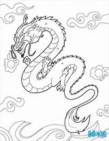 Dragon Chinese Coloring Pages Print Hellokids Color sketch template