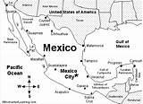 Mexico Map Geography Quiz Cities Enchantedlearning Spanish Major Printable Worksheet America Kids City Label Maps Worksheets Pages Grade Simple Elementary sketch template