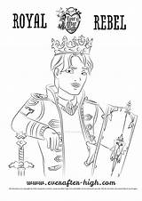 Daring Charming Coloring Ever After Everafter Boy Print sketch template