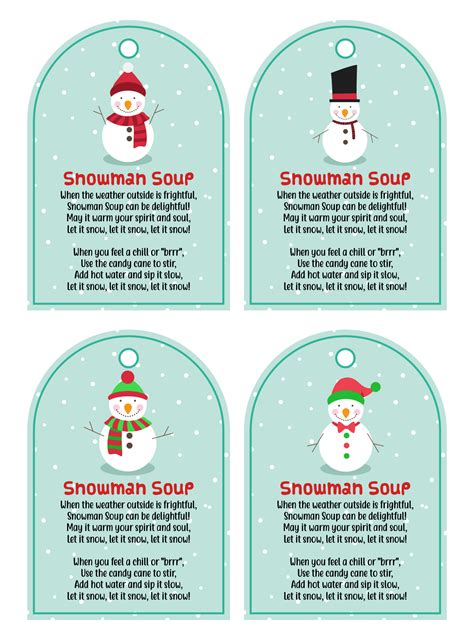 snowman soup templates printable templates