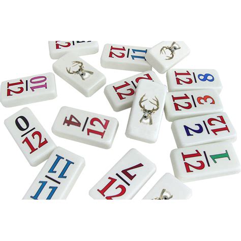professional size numeral  dominoes