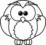Coloring Cartoon Pages Owl Printable Color Colour Book Clip Colouring Kids Animals Monday March Para Simple Animated Birds sketch template