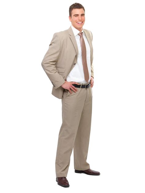 full body portrait   young smiling business man  hands  side christian news network