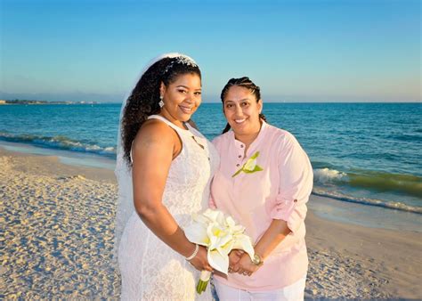 Florida Same Sex Beach Wedding Lgbtqia Marriage Ceremony