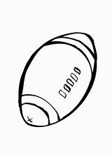 Coloring Ball Pages Popular Rugby sketch template
