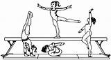 Gymnastique Gymnastics Dessins Gymnastic Gymnasts Coordinativas Everfreecoloring Capacidades sketch template