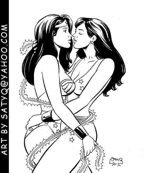 Lasso Kiss Between Wonder Woman And Donna Troy Superheroes Pictures