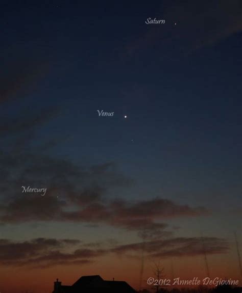 Pictures Of December 3 2012 Line Up Of Three Planets