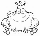 Coloring Frogs Kids Color Pages Simple Print Children sketch template