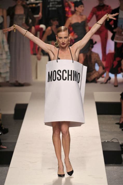 moschino put a paper bag on the runway and won fashion week fashion moschino shirt style