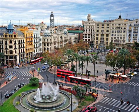 top view valencia city centre spain editorial image image  valencia scenic