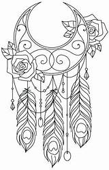 Coloring Pages Dream Catcher Dreamcatcher Embroidery Catchers Mandala Atrapasueños Designs Adult Color Wanderlust Tattoo Adults Hand Print Urban Urbanthreads Threads sketch template