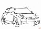 Coloring Suzuki Car Pages Cars Concept Template sketch template