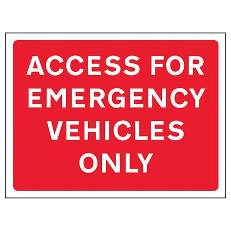 access  emergency vehicles  emergency vehicle parking parking control signs