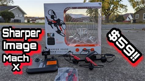 sharper image mach  drone review youtube