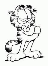 Garfield Coloring Pages Cartoon Fullyfeline sketch template