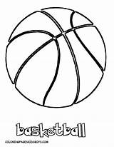 Coloring Basketball Pages Printable Popular sketch template