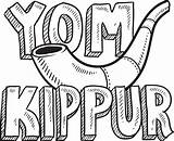 Kippur Yom Clip sketch template