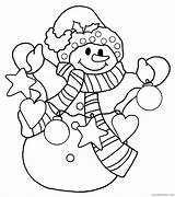 Snowman Coloring Pages Coloring4free Print Christmas Related Posts Kids sketch template