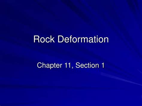 Ppt Rock Deformation Powerpoint Presentation Free Download Id 5387063