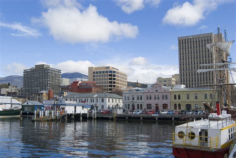 stock photo  hobart waterfront freeimageslive