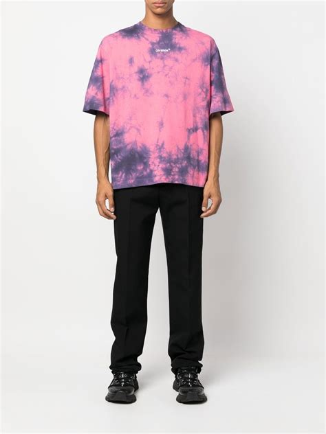 off white arrows tie dye t shirt farfetch