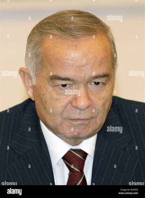 The Uzbek President Islam Karimov Pictured In Tashkent Uzbekistan 1
