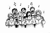 Choir Christmas Clip Choirs Clipart Singing Church Chorus Music Group Christian Hymn School Sing Children Choral Mass People Sings Teaching sketch template