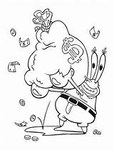 Mr Krabs Coloring Money Pages Krusty Krab Bag Drawing Spongebob Cartoon Print Euro Color Drawings Colorluna Krust Size Getcolorings Sheets sketch template